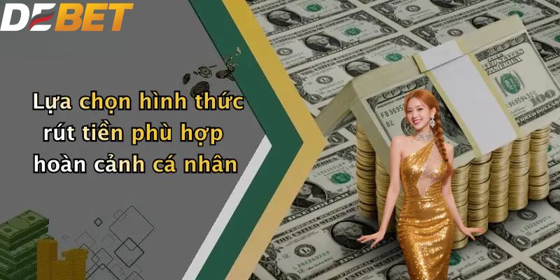 Rút Tiền DEBET: Quy Trình Đổi Thưởng An Toàn Cho Thành Viên 5 Lựa chọn hình thức rút tiền DEBET phù hợp hoàn cảnh cá nhân